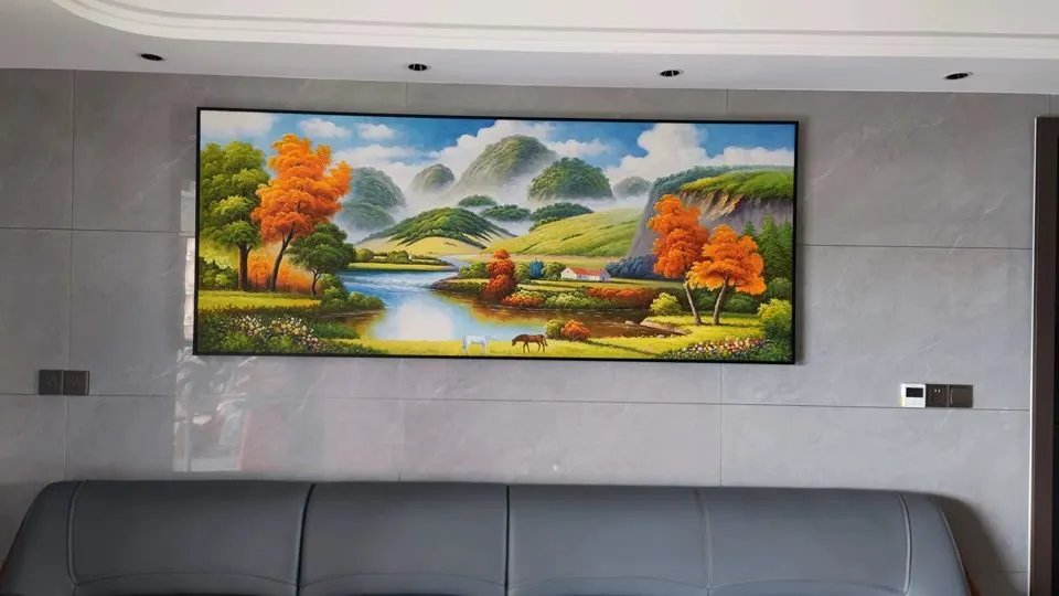 秋山牧歌手绘油画，80×160cm，大芬村老廖画室纯手绘